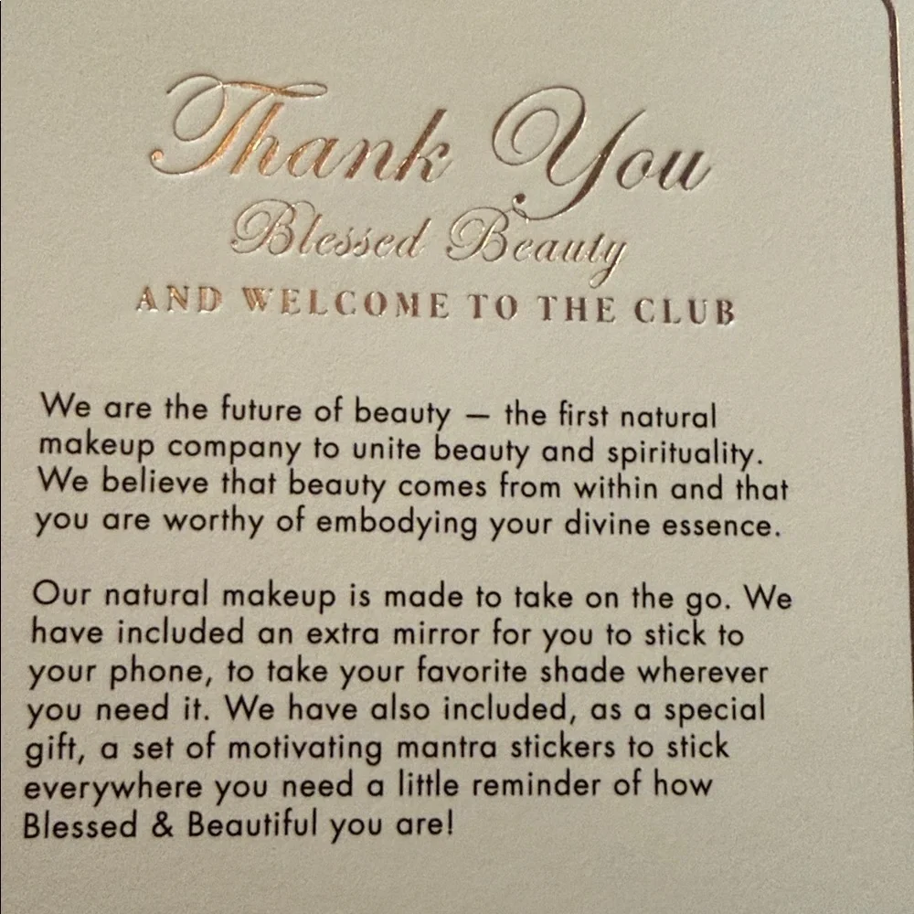 Blessed Beauty Mantra Stickers & Tool Set